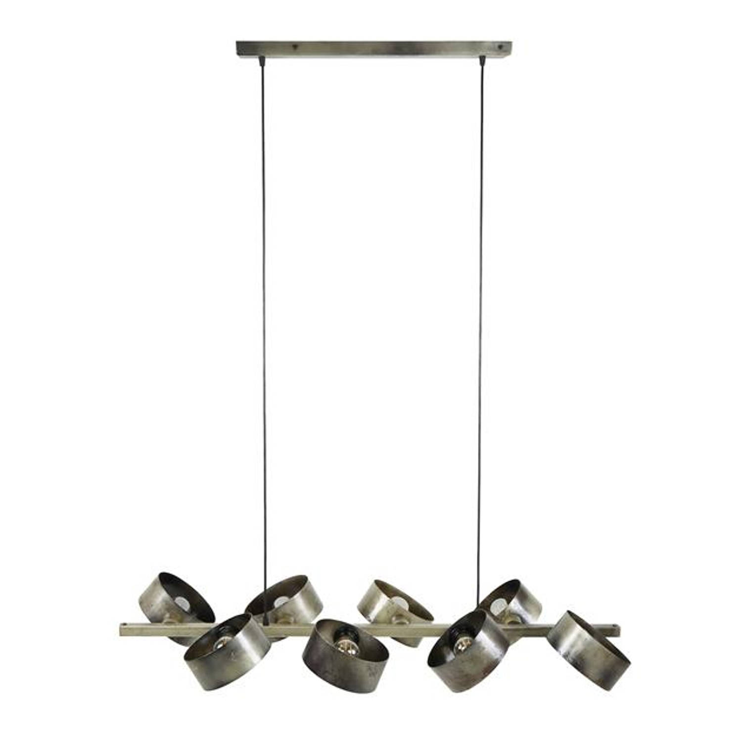 Giga Meubel Gm Hanglamp Metaal - 17x115x150cm - Zilver - Lamp Rotar