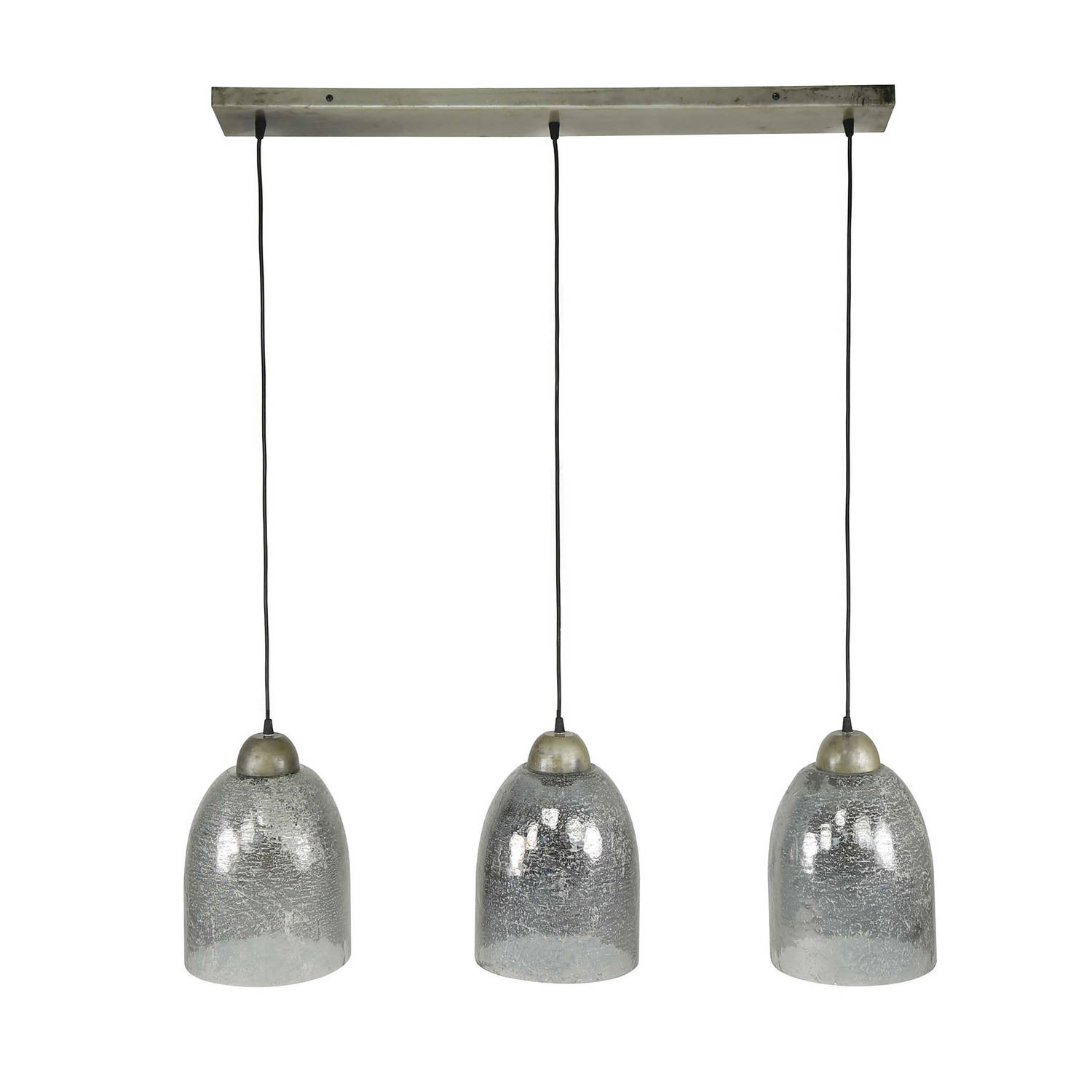 Giga Meubel Gm Hanglamp Glas - 3-lichts - 22x102x150cm - Lamp Clearstone