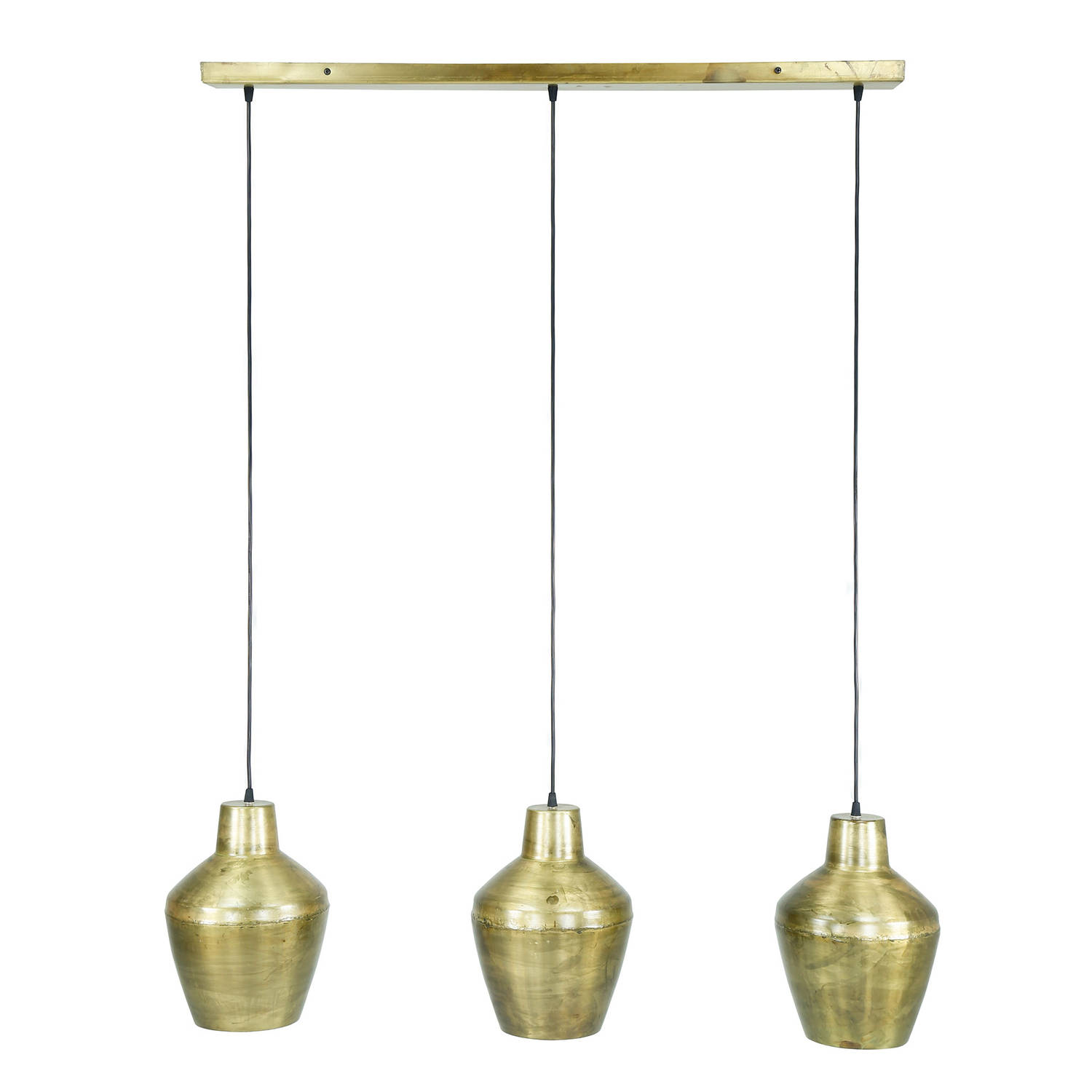Giga Meubel Gm Hanglamp Metaal - 3-lichts - 24x105x150cm - Lamp Casablanca