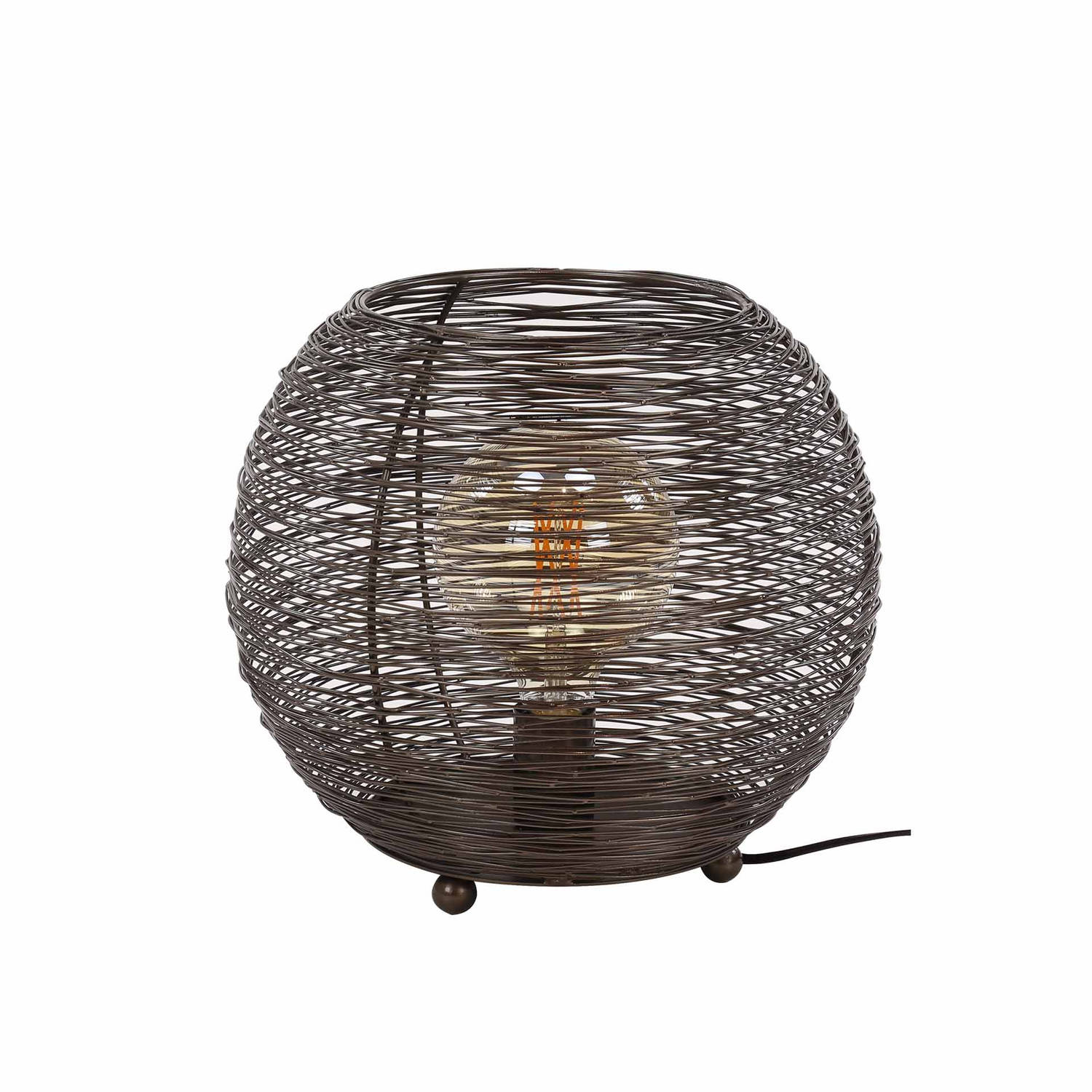 Giga Meubel Gm Tafellamp 35cm - Zwart Nikkel - Metaal - Lamp Web