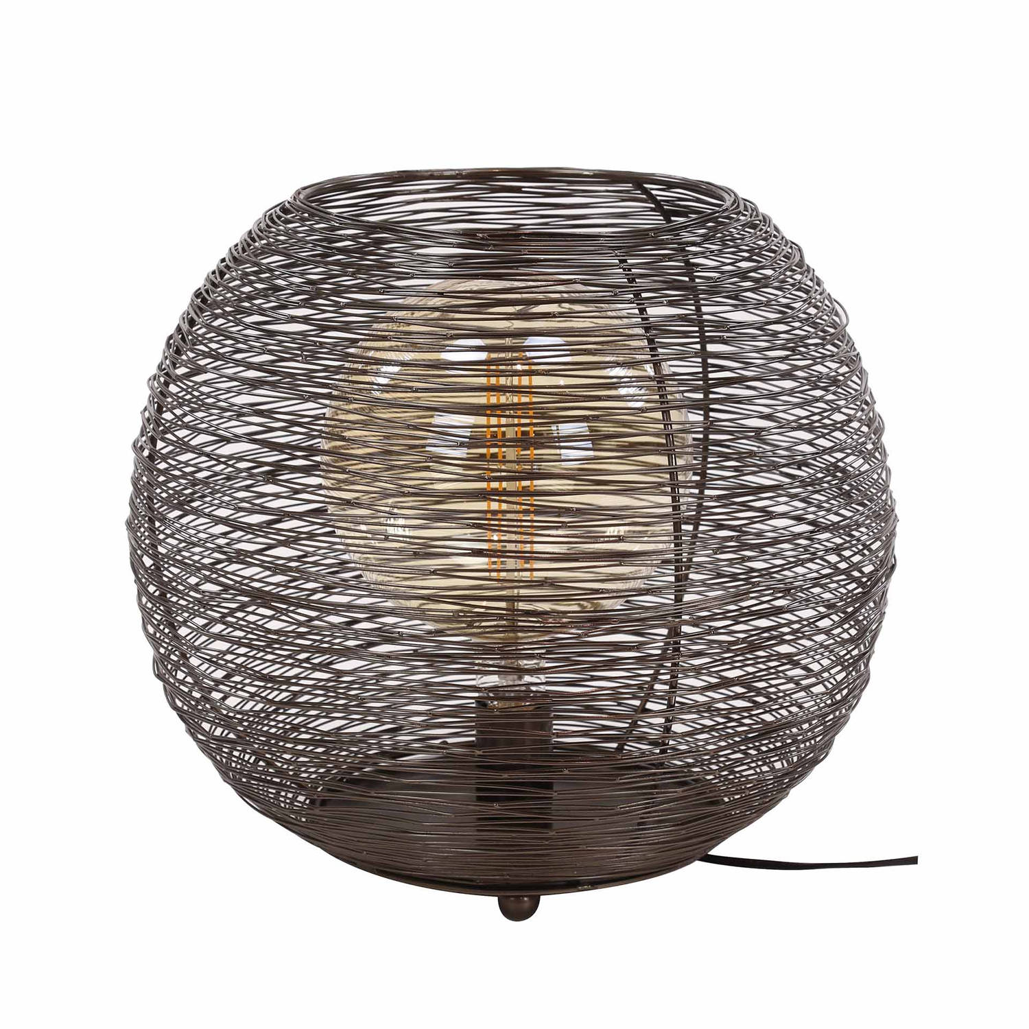 Giga Meubel Gm Tafellamp 40cm - Zwart Nikkel - Metaal - Lamp Web