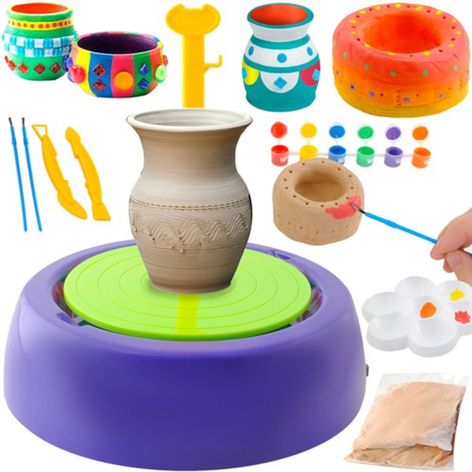 Speelgoed Pottery Wheel Potten Bakken Pottenbakkersschijf
