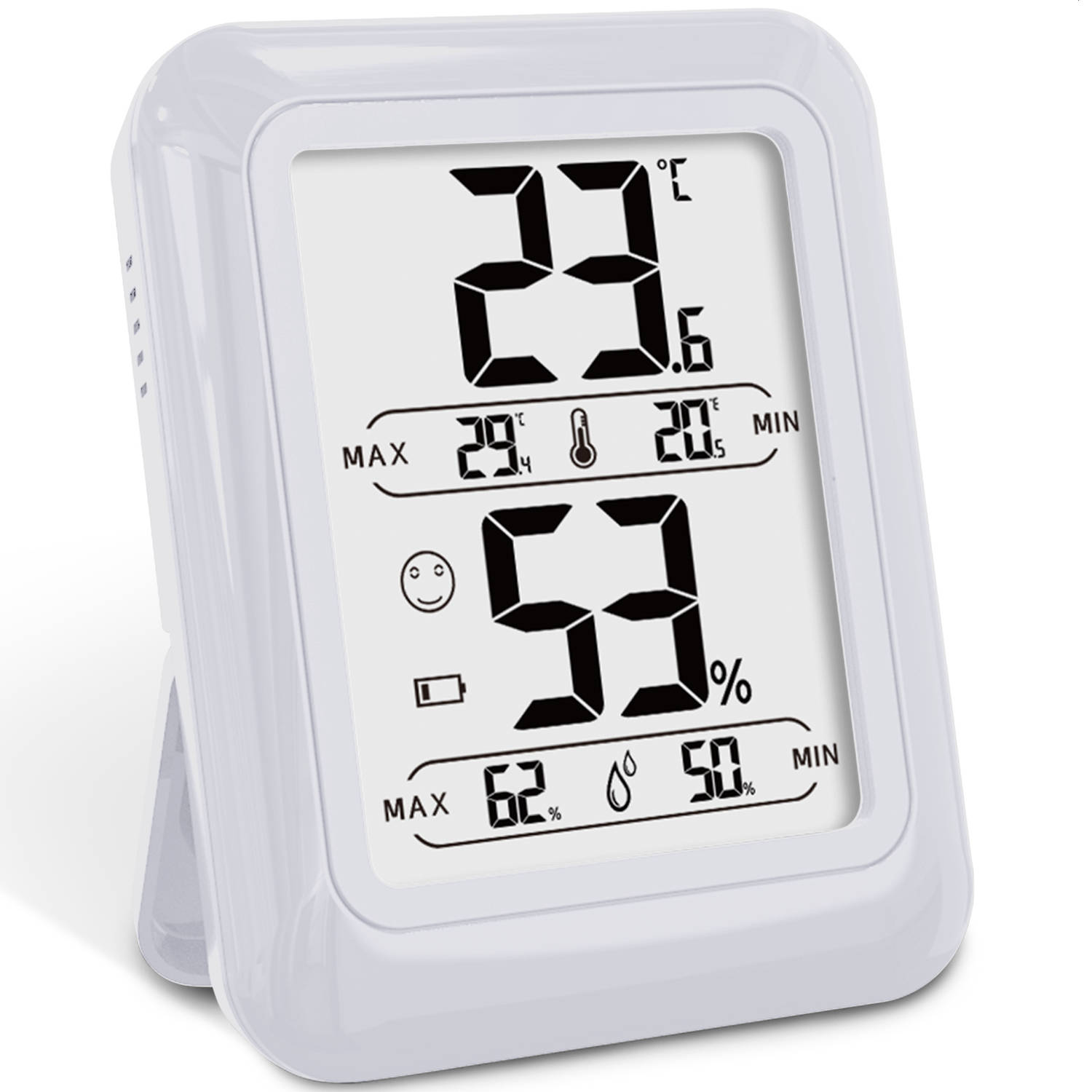Strex Digitale Thermo Hygrometer Wit Digitale Thermo Meter Binnen Hygro Meter Binnen Weerstation Met