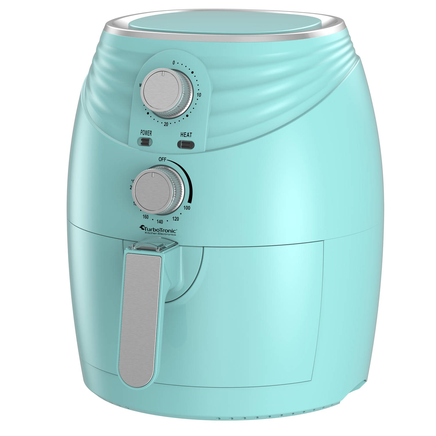 Turbotronic Af11m Airfryer Heteluchtfriteuse 3.5 Liter Turquoise
