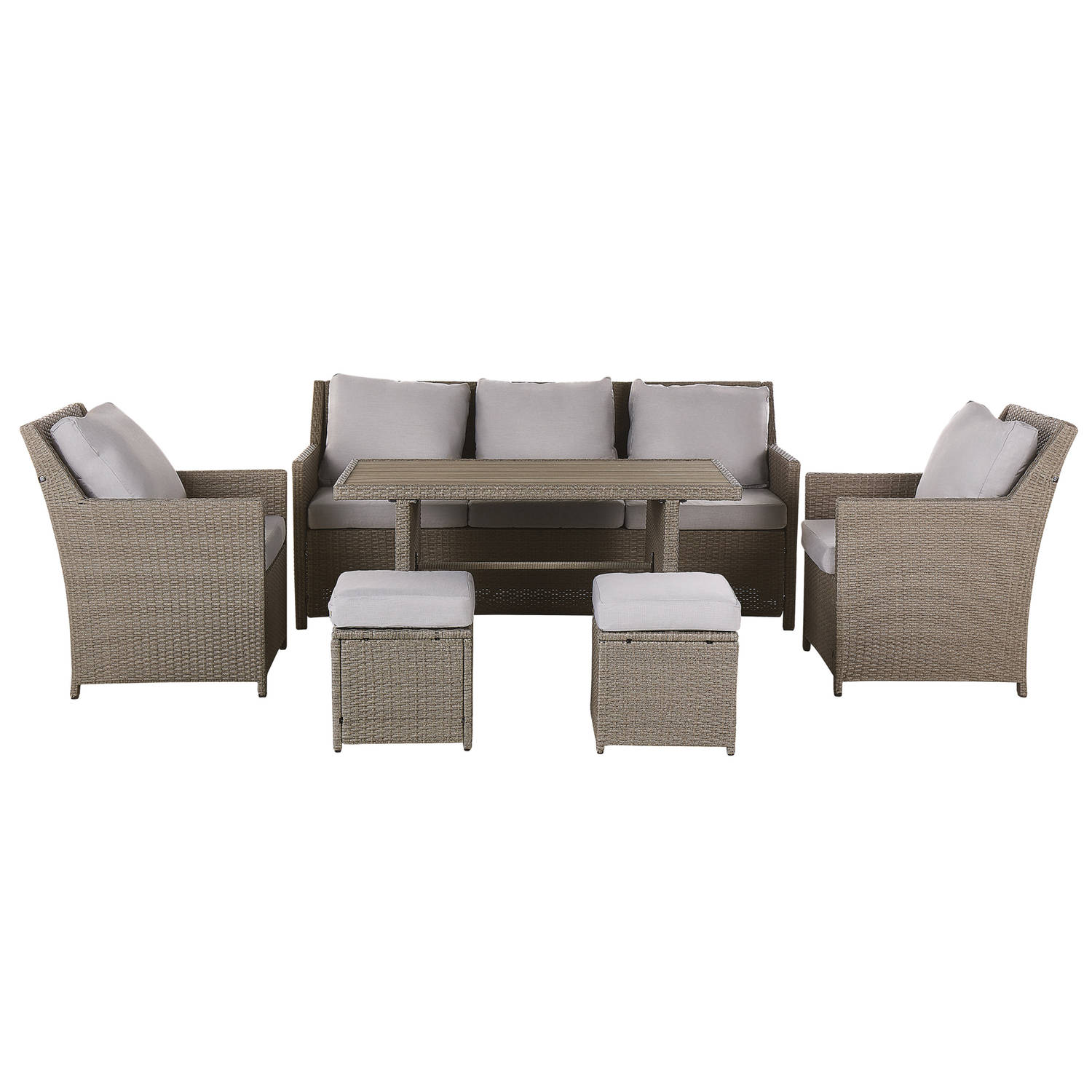 Beliani FONTI Sofa set met tafel 69x89x188
