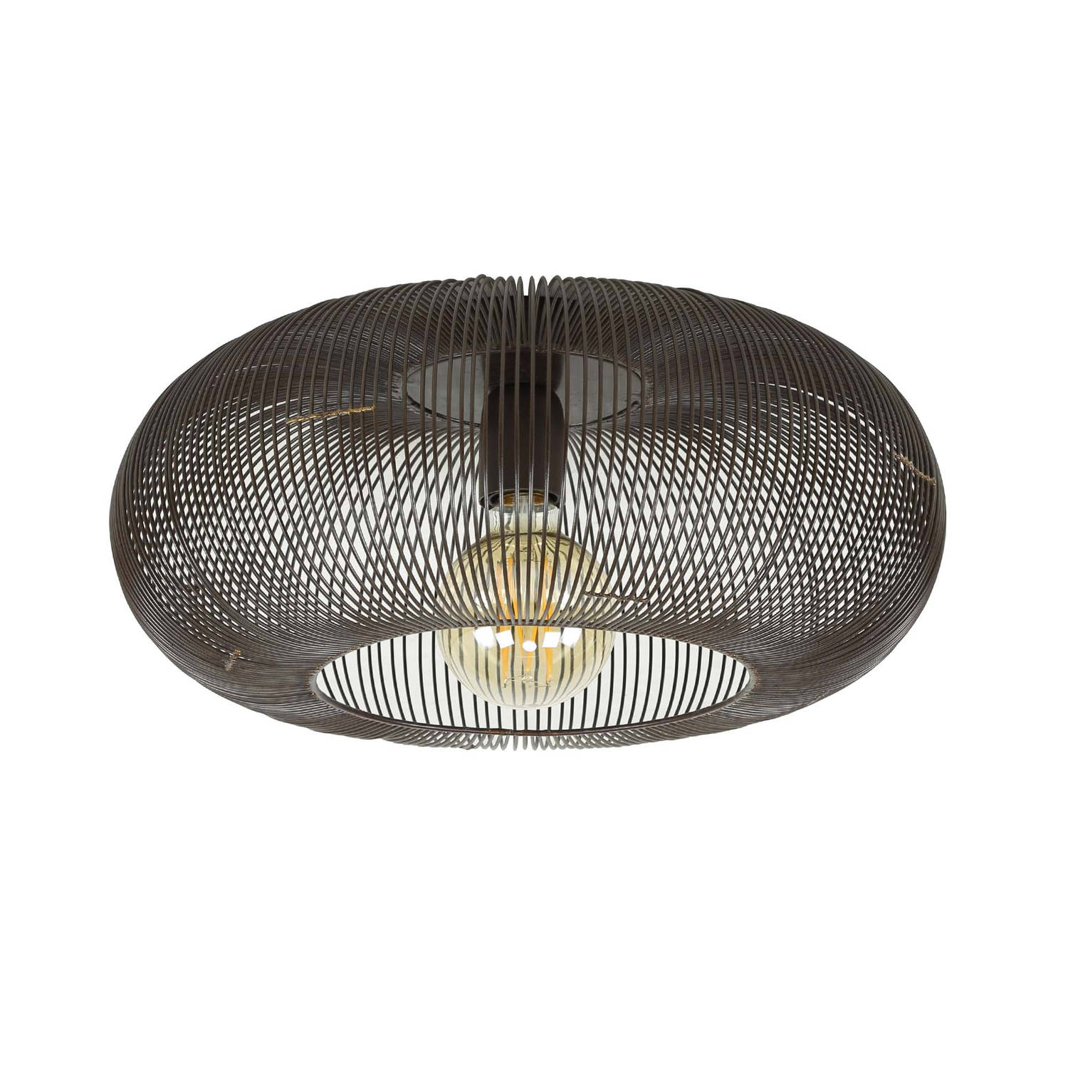 Giga Meubel Gm Plafondlamp Ø43cm - Zwart - Metaal - Lamp Copper Twist