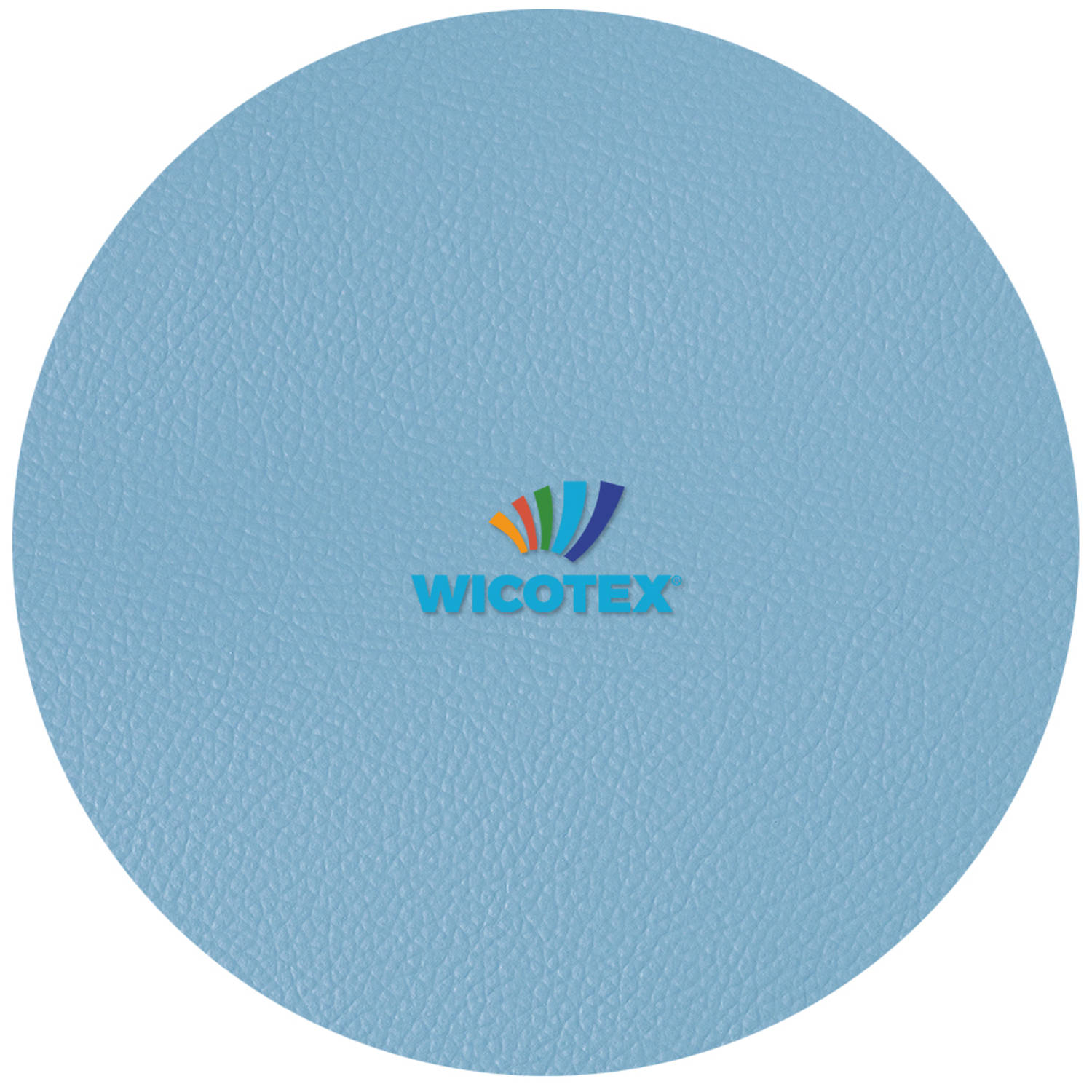 Wicotex Tafelkleed-Leer-Skai leer- moon blauw rond 140cm
