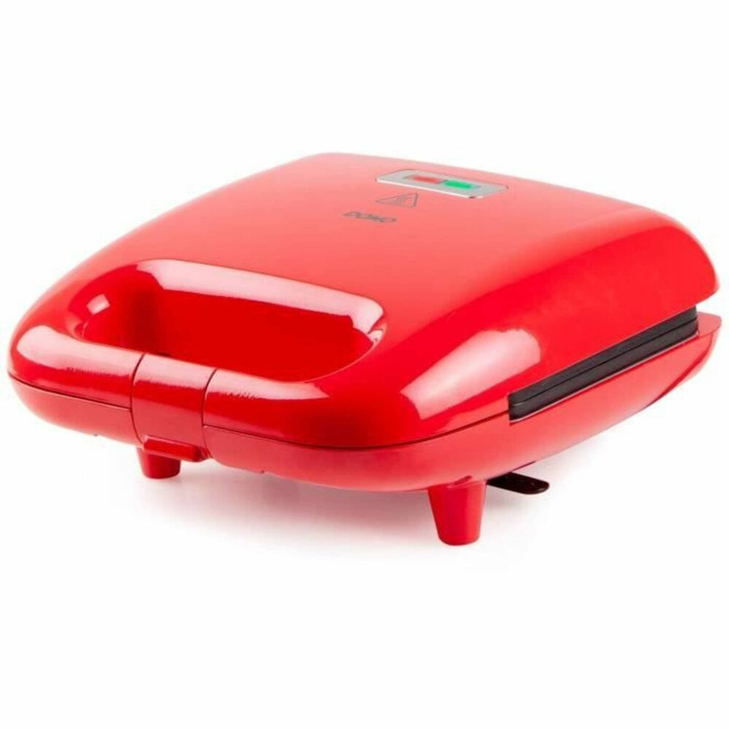 DOMO Snack Party 5in1 Sandwich toaster CoolTouch-behuizing, Anti-aanbaklaag Rood