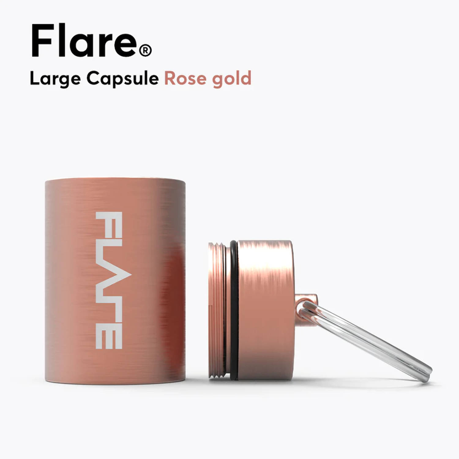 Flare Audio Large Capsule Rose Gold