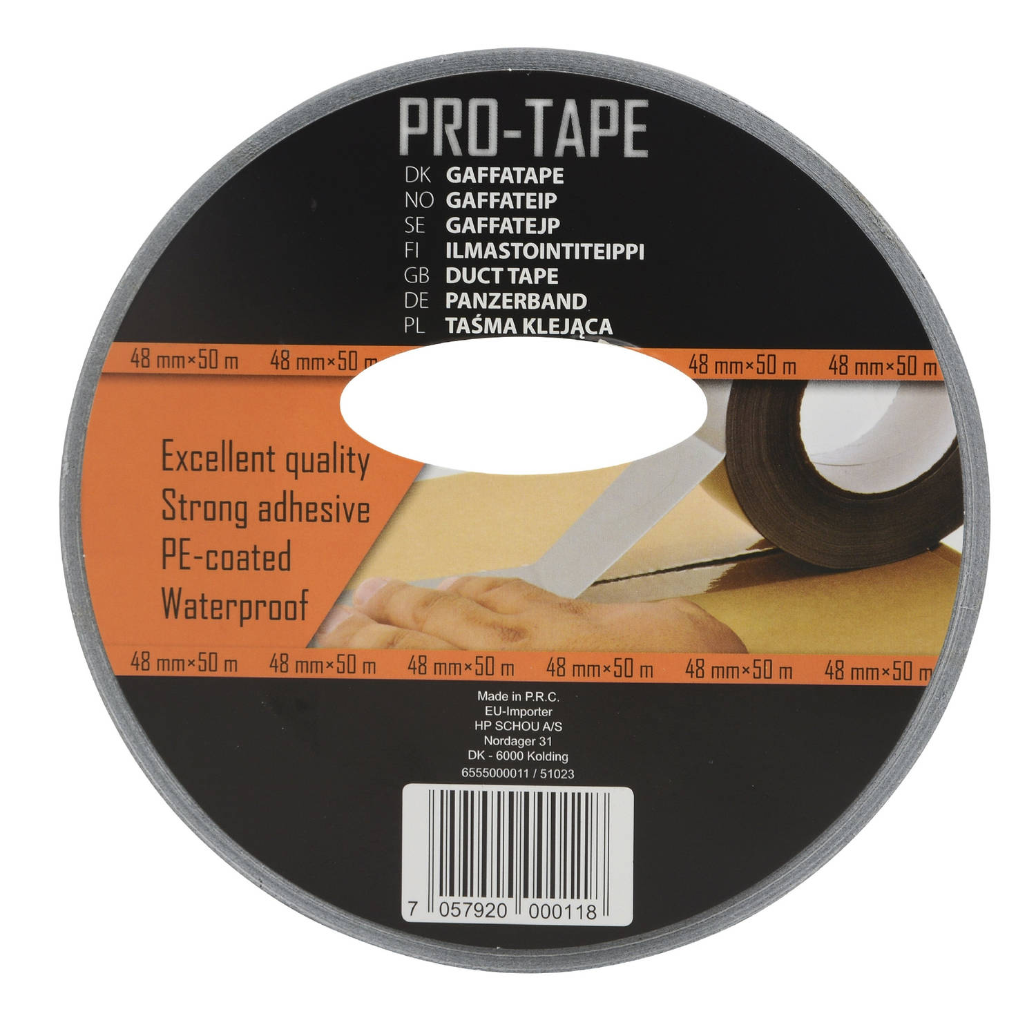PRO-TAPE Duct Tape - 48 mm x 50 m - 2 stuks