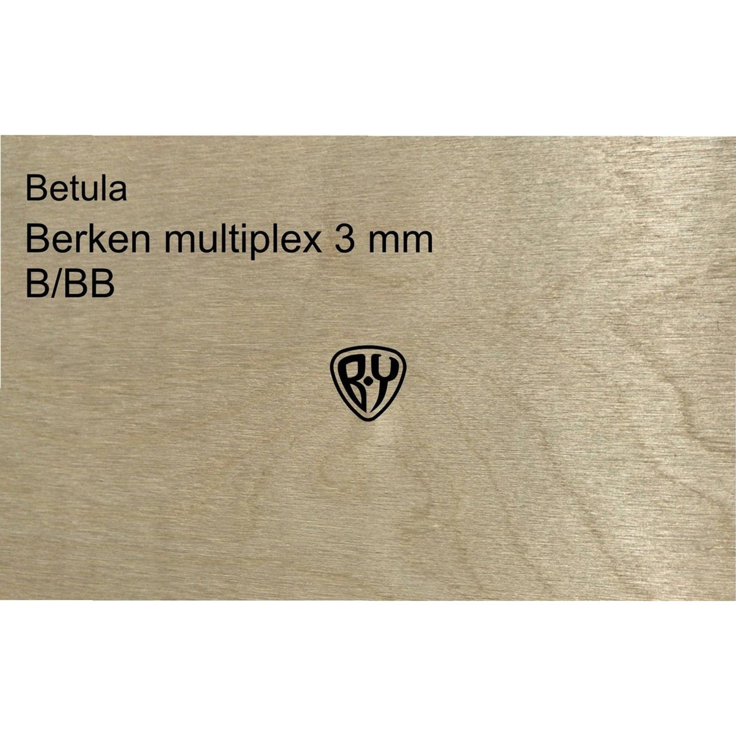 Betula Berken multiplex - 3 mm - A4 - 10 stuks 210x297 MM
