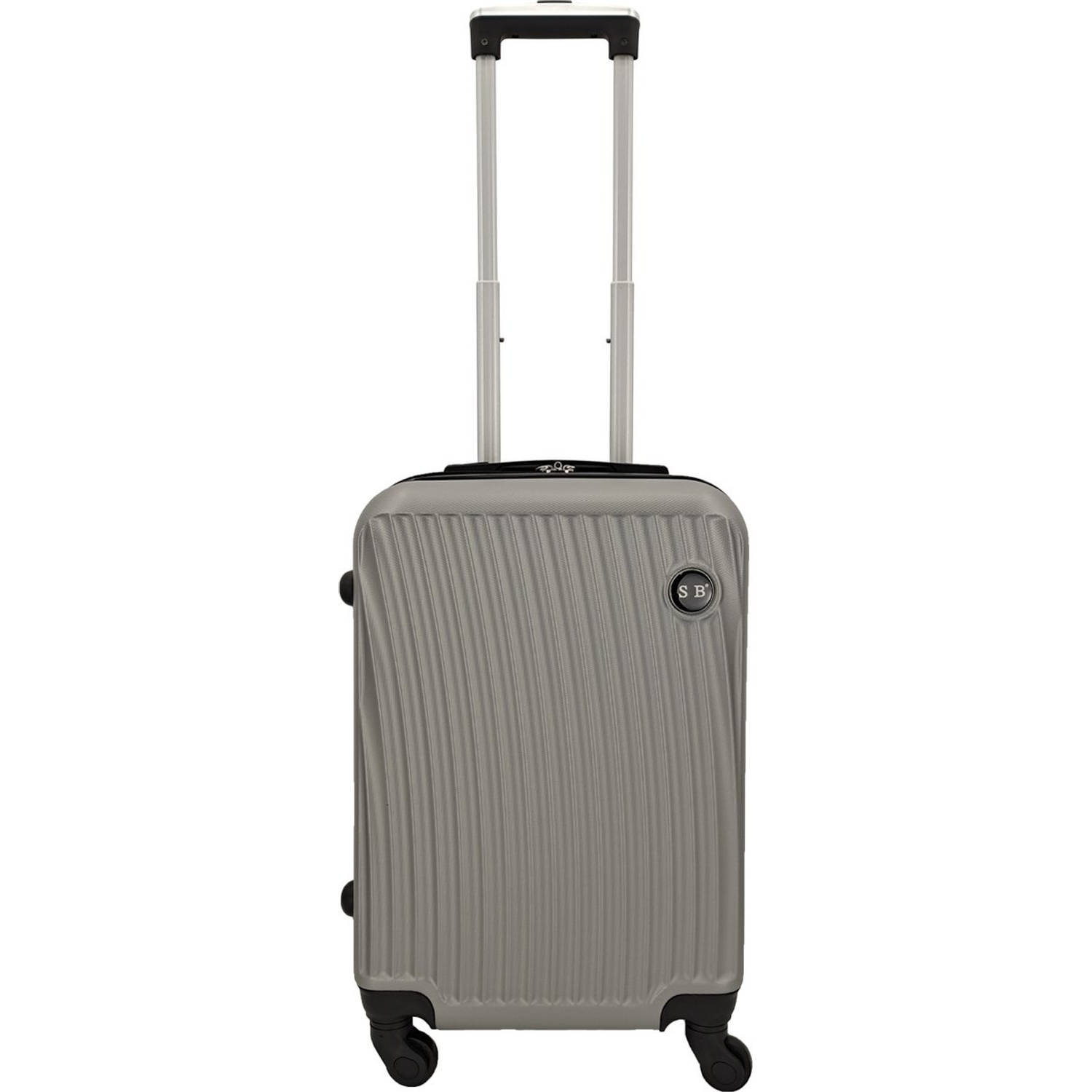SB Travelbags Small Koffer voor handbagage - Lichtgrijs