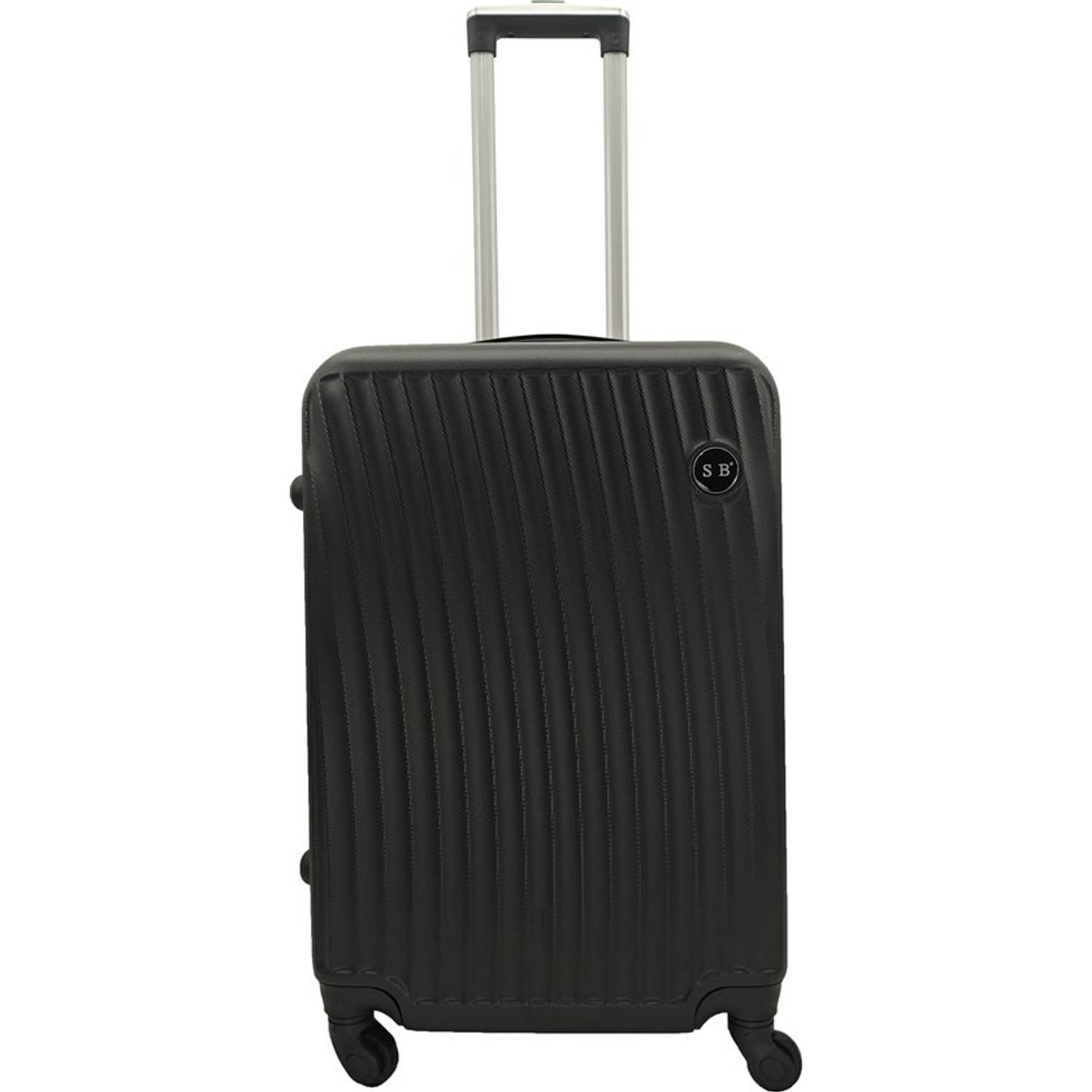 SB Travelbags Medium Koffer - Zwart