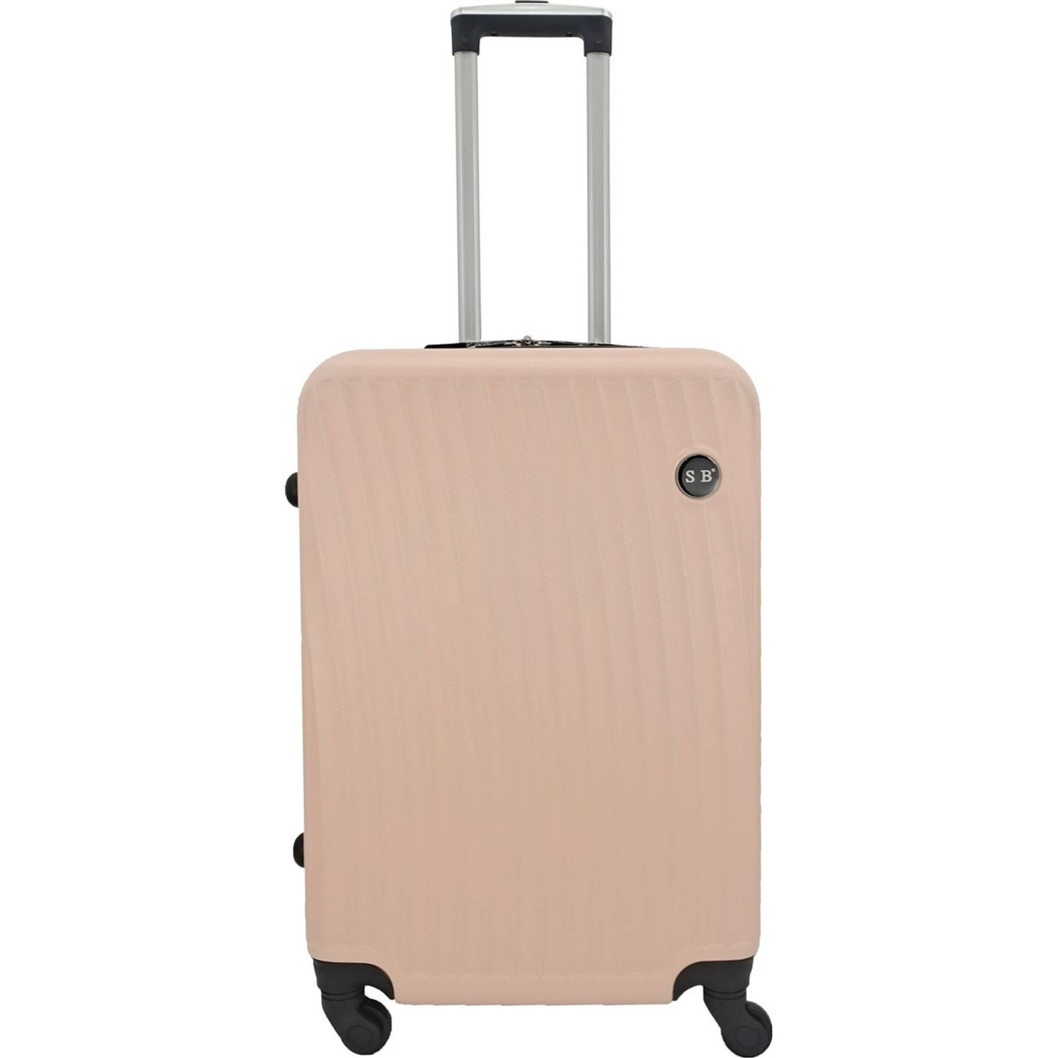 SB Travelbags Medium Koffer - Lichtroze