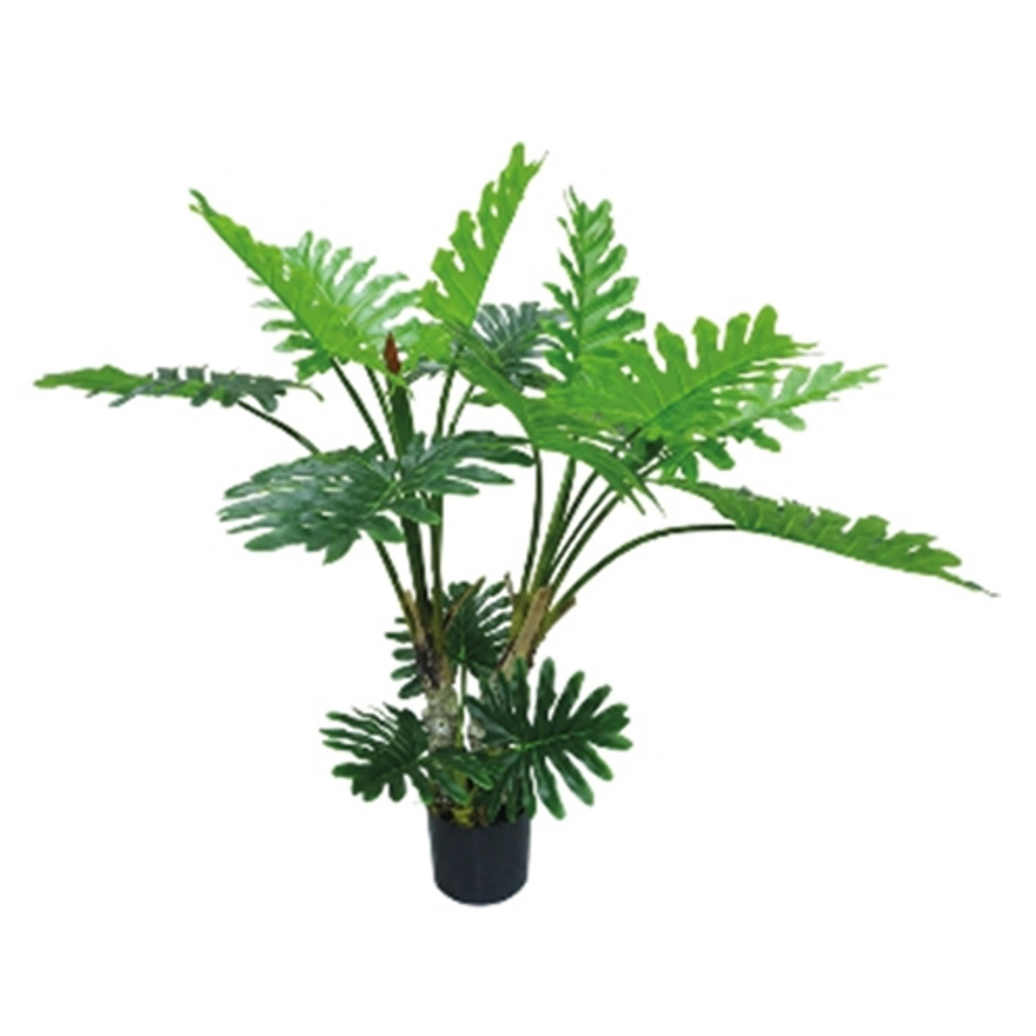 Kunstplant Philodendron 3-stam 120 Cm