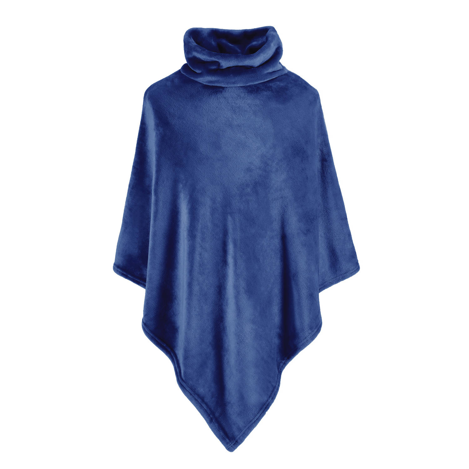 Moodit Poncho Fleece, Marine Blauw - 80 x 80 cm - Polyester