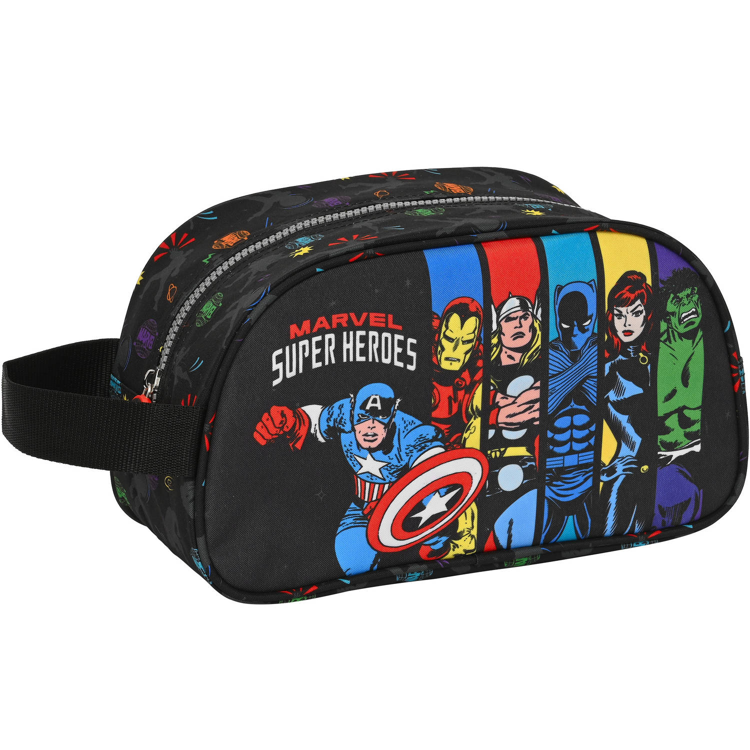Marvel Avengers Toilettas, Super Heroes - 26 x 15 x 12 cm - Polyester
