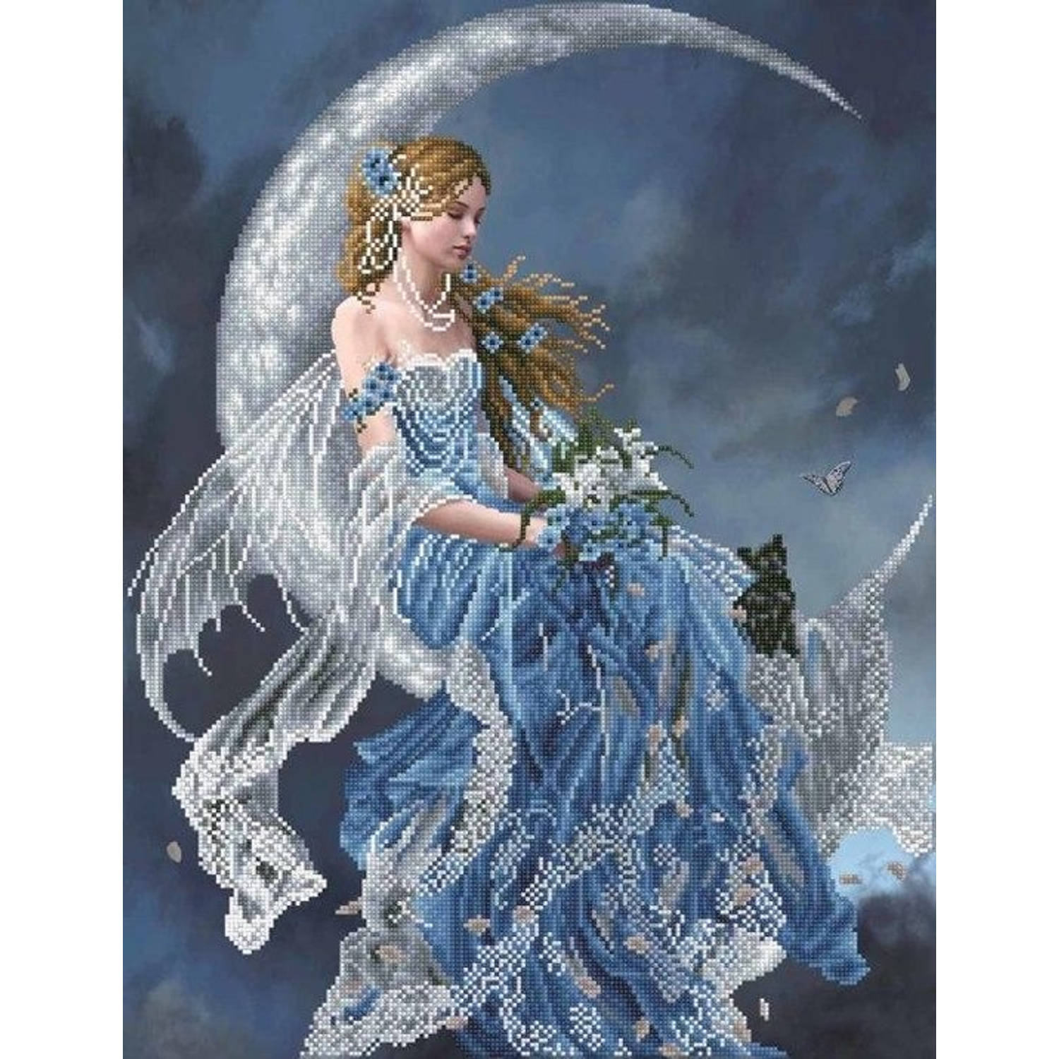 Diamond Dotz Wind Moon - Diamond Painting - 68x52 Cm