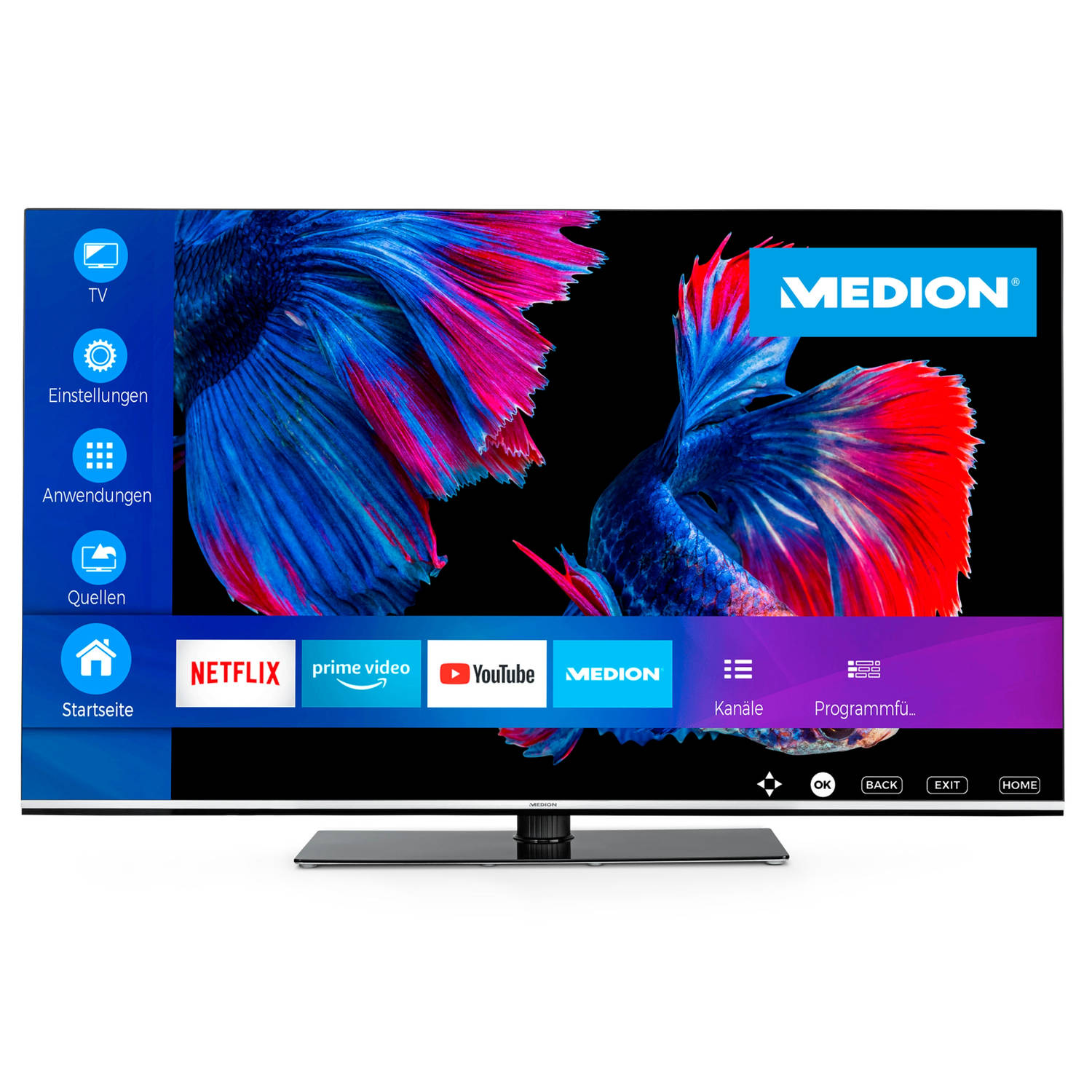 Medion X15564 - Smart TV - 138.8 cm - 55 inch - OLED - Europees model