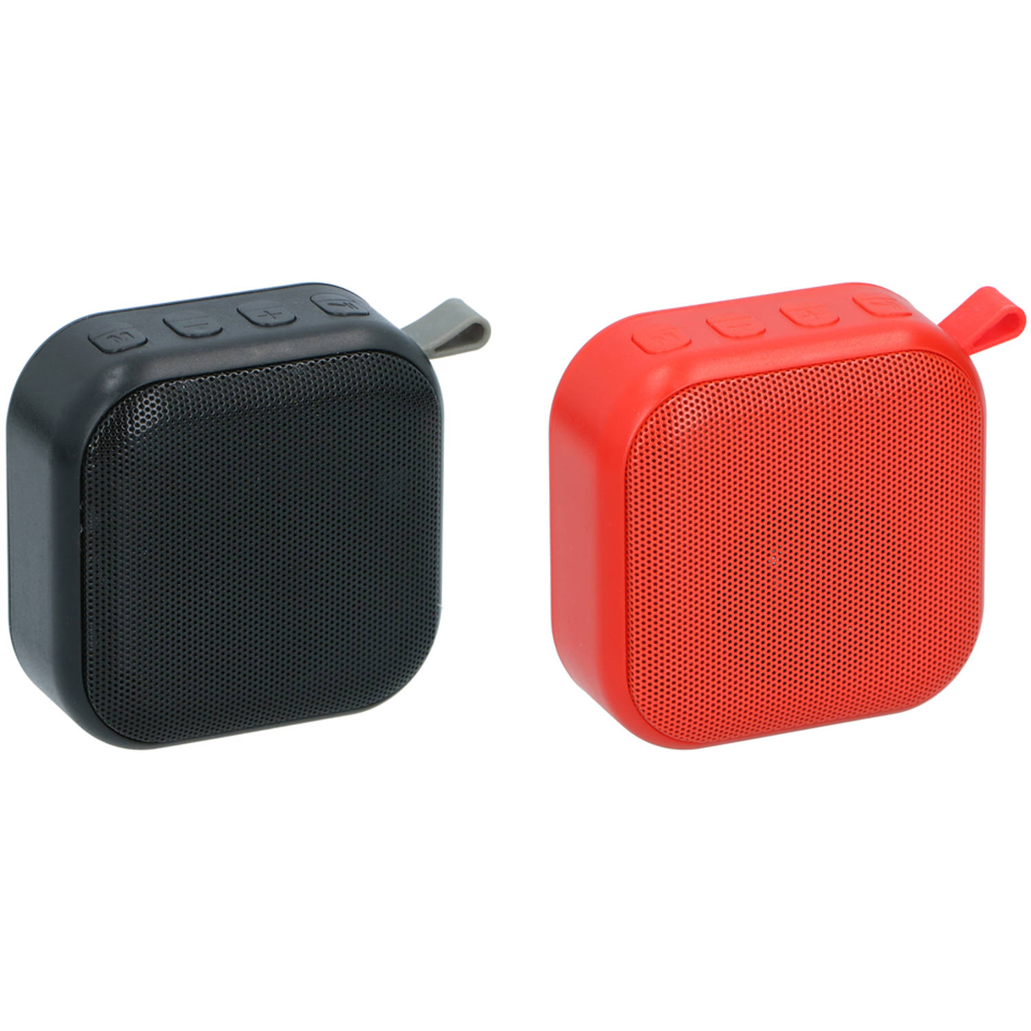 Dunlop Mini Speaker Draadloos Met Lus 400mah Zwart- Rood