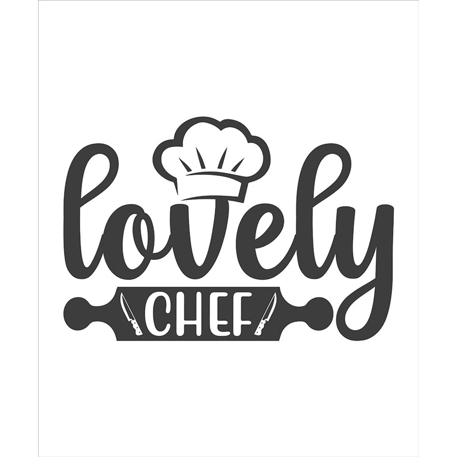 Inductiebeschermer - Lovely Chef - 78x78 cm