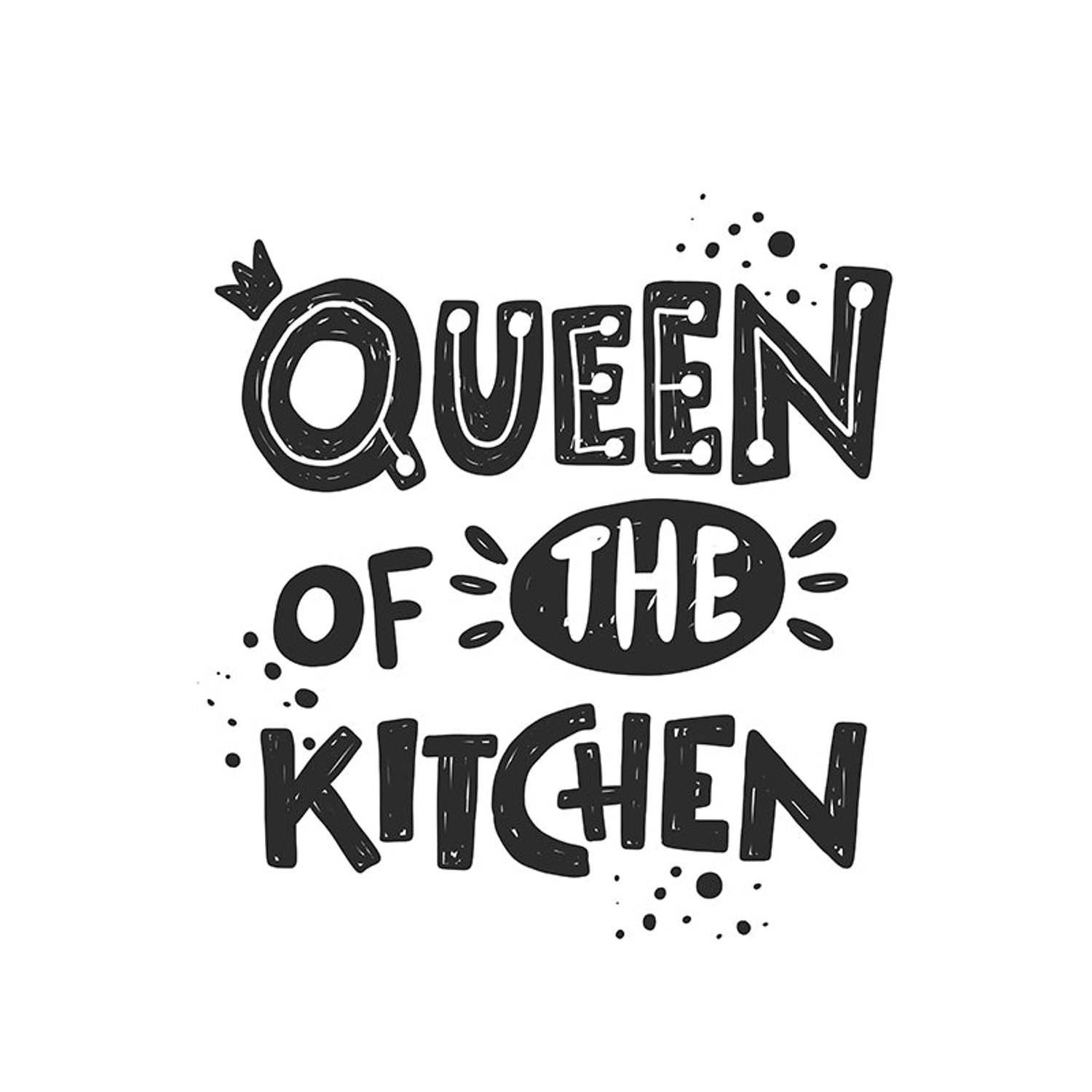Inductiebeschermer - Queen of the Kitchen - 70x52 cm