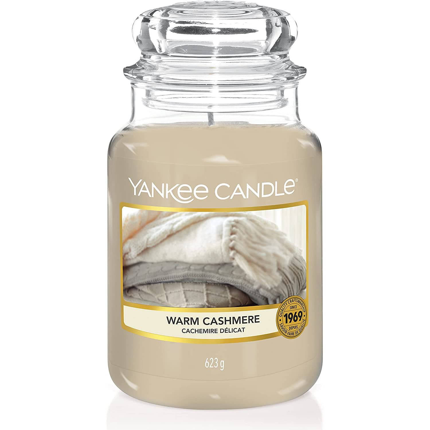 Yankee Candle - Warm Cashmere geurkaars - Large Jar - Tot 150 branduren