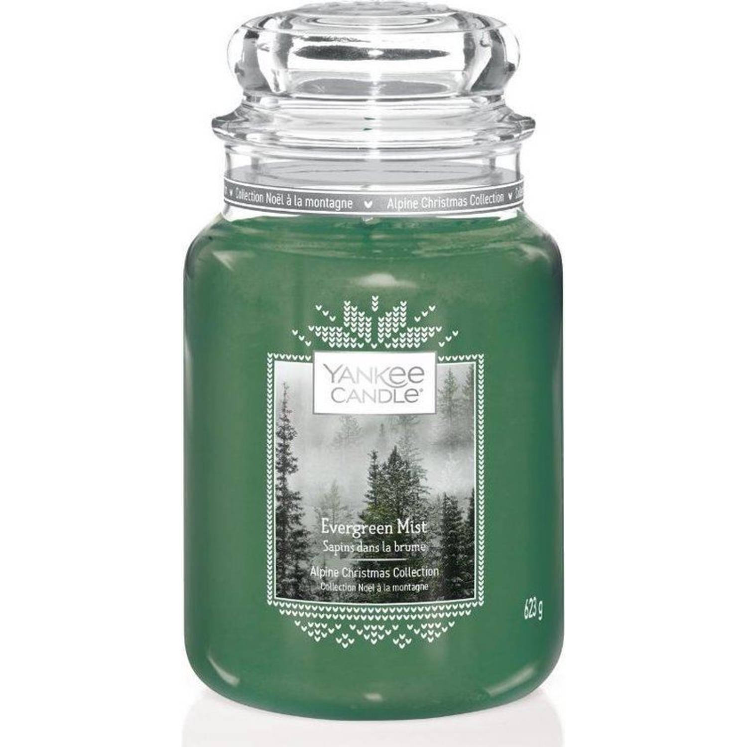 Yankee Candle - Evergreen Mist geurkaars - Large Jar - Tot 150 branduren