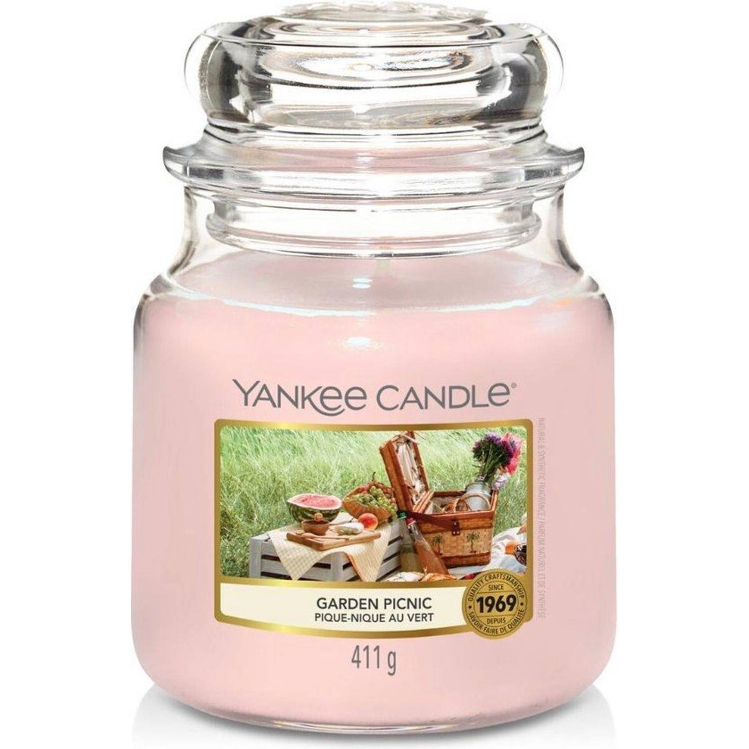 Yankee Candle - Garden Picnic geurkaars - Medium Jar - Tot 75 branduren