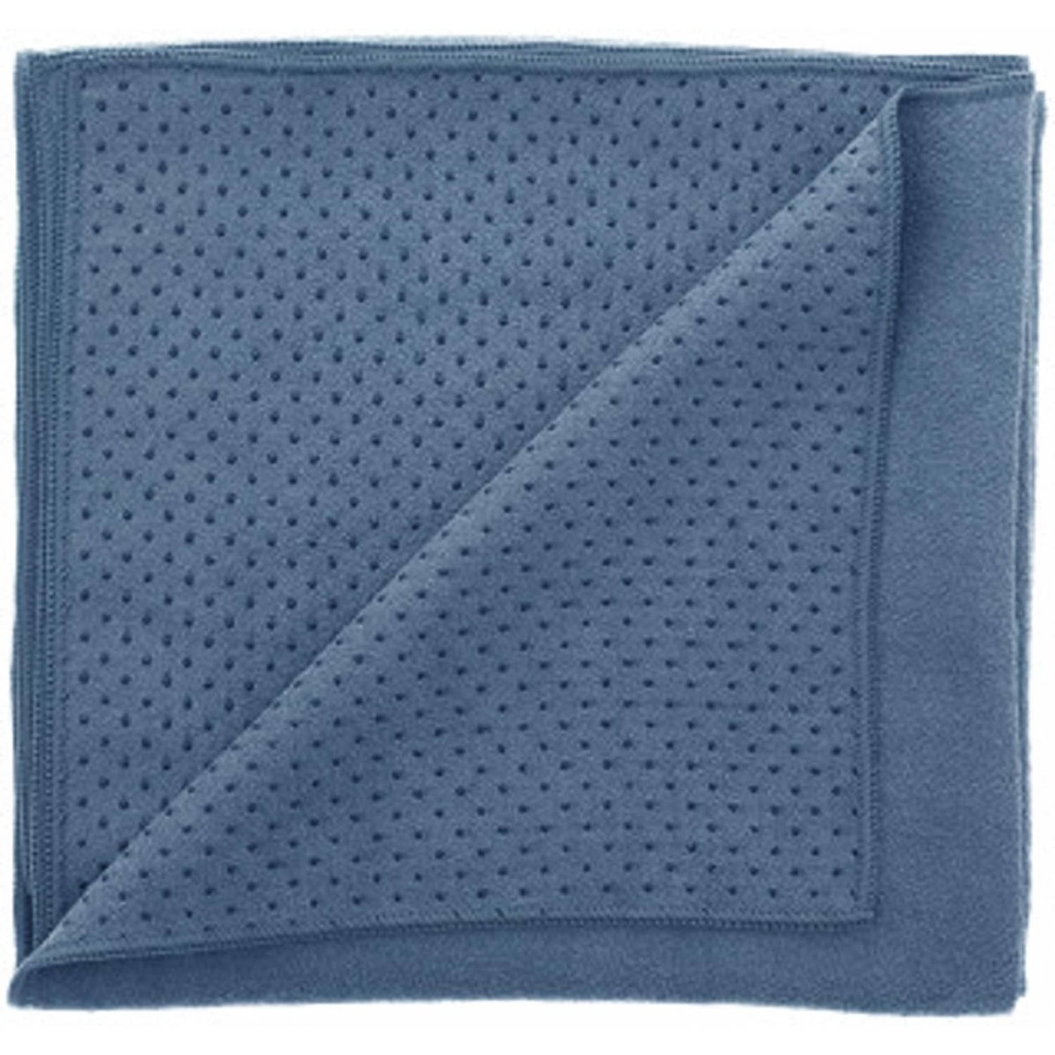 Yoga handdoek - handdoek - anti slip yoga handdoek- Silicone Yoga handdoek met anti slip - 175 x 60 cm - Blauw