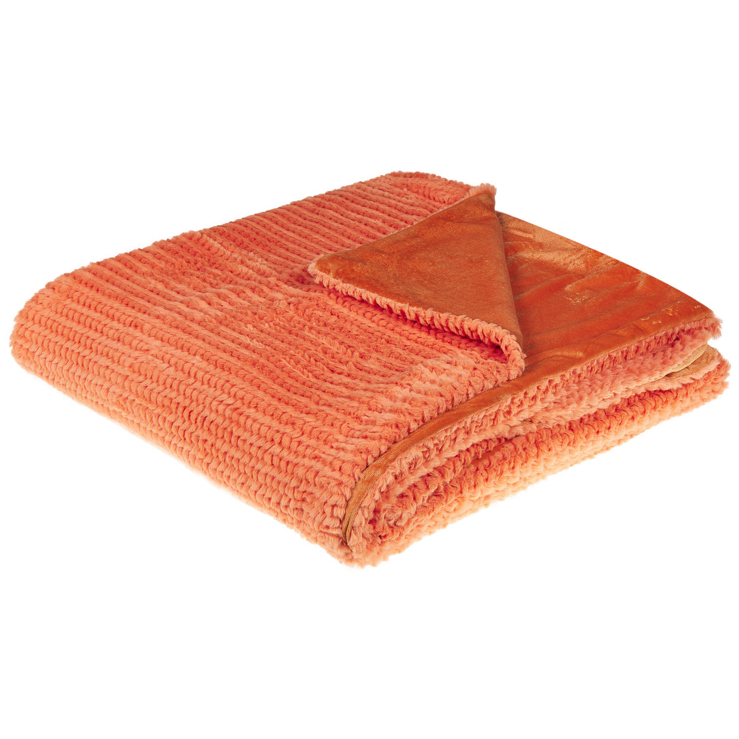 Beliani BJAS - Blanket - Oranje - Polyester