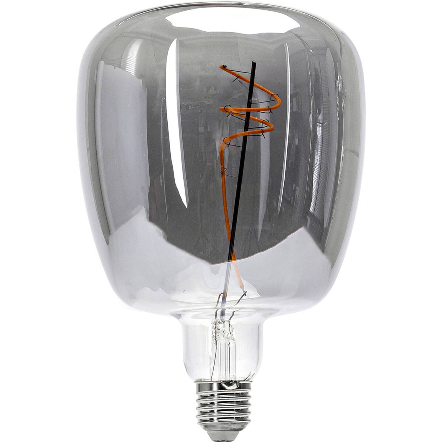 Bruidegom Fantasie onderwijzen LED Lamp - Aigi Glow R140 - E27 Fitting - 4W - Warm Wit 1800K - Titanium |  Blokker