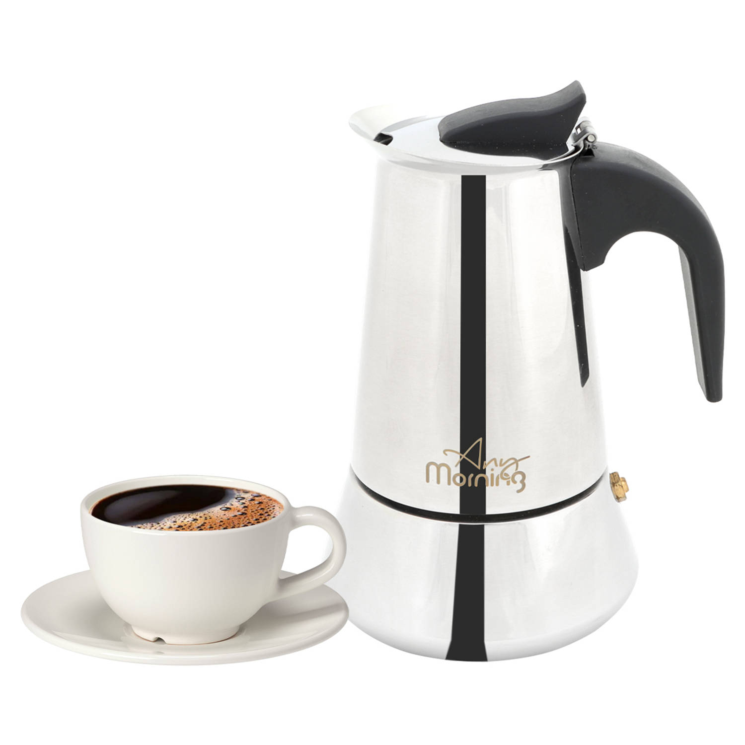 Any Morning Percolator Jun-6 Espressomaker - Mokkapot voor elke gelegenheid, 6 kopjes, 300 ml