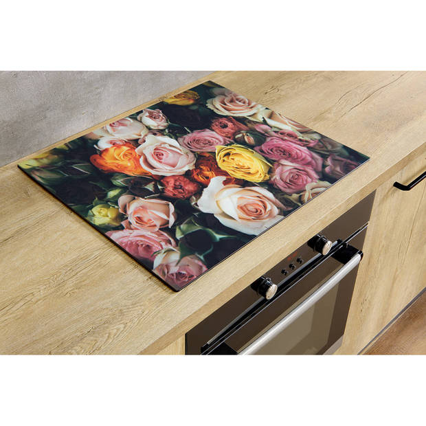 Inductiebeschermer - Roses - 91.2x52 cm