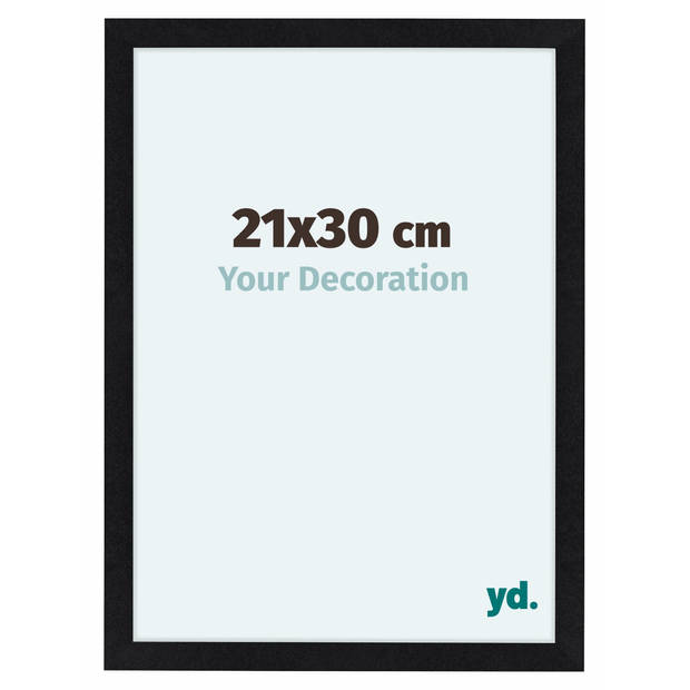 Fotolijst 21x30cm Zwart Mat MDF Como