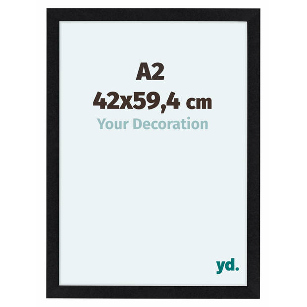 Fotolijst 42x59,4cm A2 Zwart Mat MDF Como