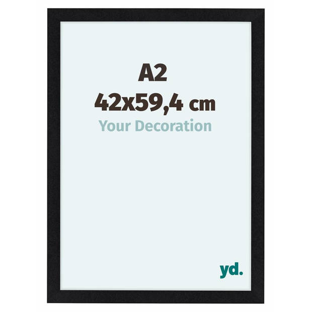 Fotolijst 42x59,4cm A2 Zwart Mat MDF Como