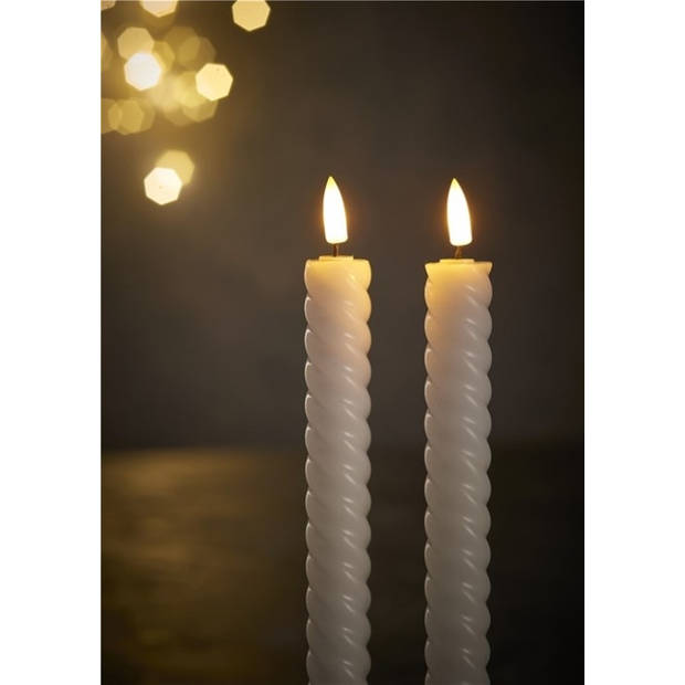 DAY Twister led kaarsen - Set van 2 - Warm licht