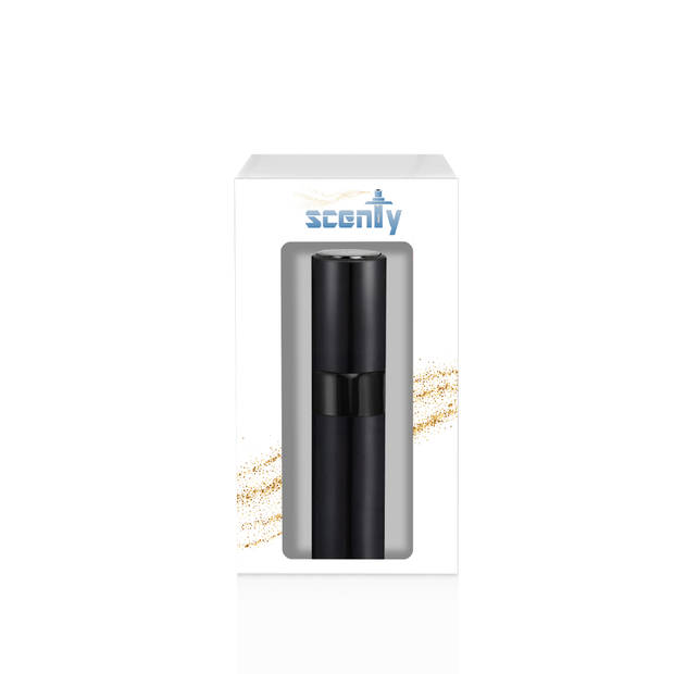 Scenty® - Luxe Parfum Verstuiver Navulbaar - Mini Parfum Flesje - Reisflesje - Zwart