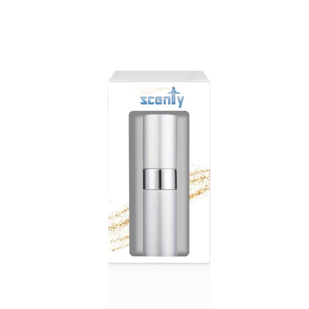 Scenty® - Luxe Parfum Verstuiver Navulbaar - Mini Parfum Flesje - Reisflesje - Zilver