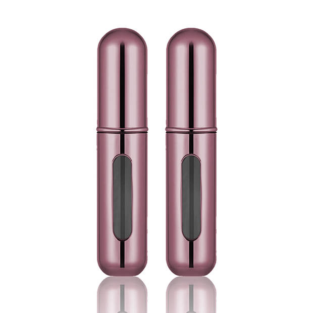 Scenty® - Parfum Verstuiver Navulbaar - Mini Parfum Flesje - Reisflesje - Roze - 2 stuks