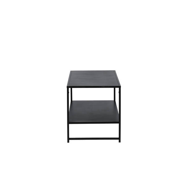 Staal salontafel 101,6x43,2cm zwart.