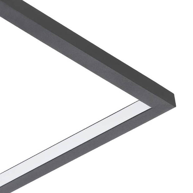 EGLO Gafares Plafondlamp - LED - 33 cm - Zwart/Wit - Dimbaar