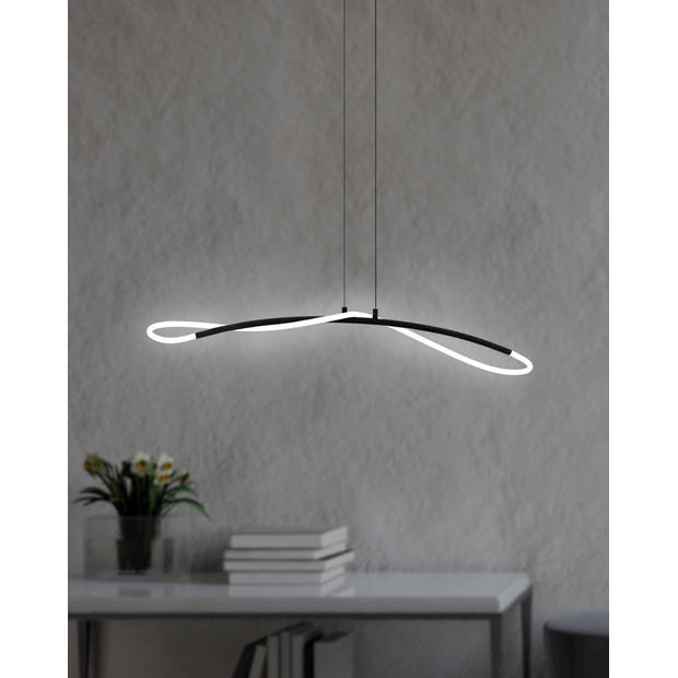 EGLO EGIDONELLA Hanglamp - LED - 90 cm - Zwart