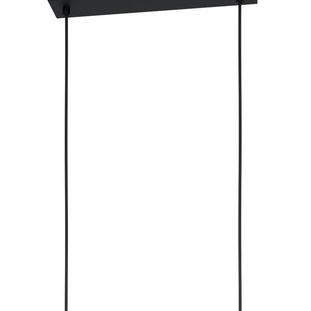 EGLO Cambulos Hanglamp - LED - 93,5 cm - Zwart/Wit - Dimbaar