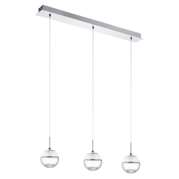 EGLO Montefio 1 - Hanglamp - LED - Chroom - Glas, Kristal - Wit