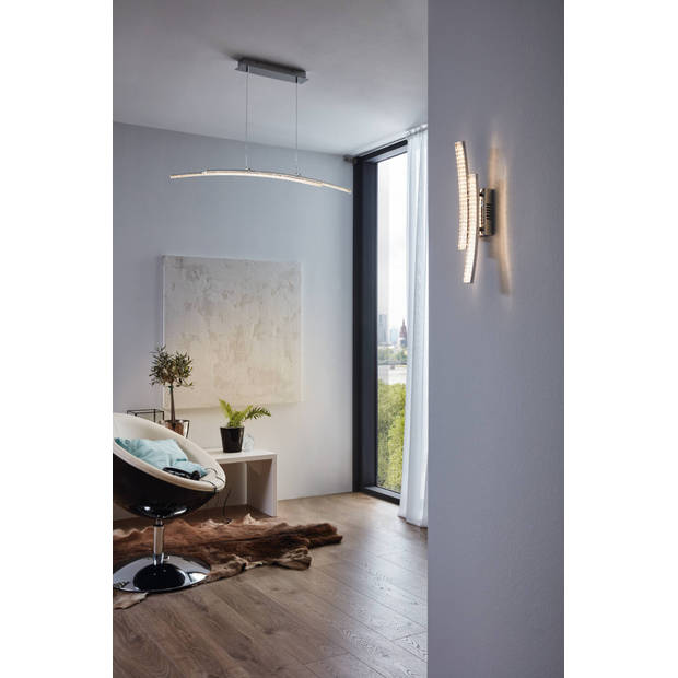 EGLO Pertini Hanglamp - LED - 96 cm - Chroom