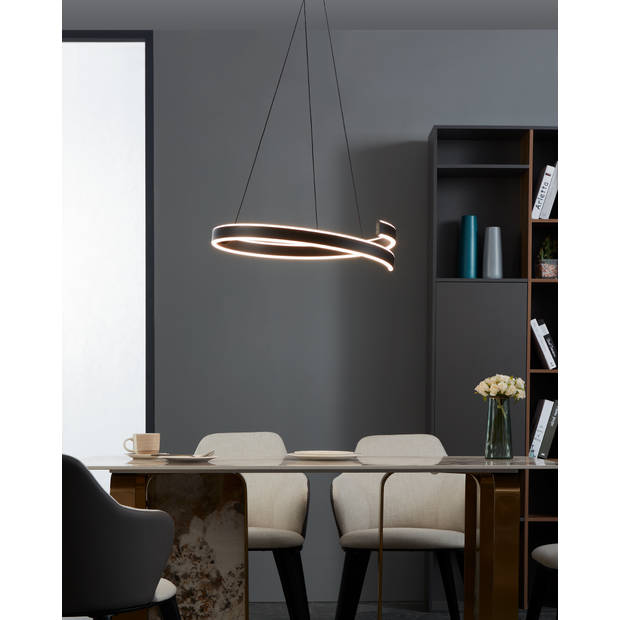 EGLO connect.z Andabaia-Z Smart Hanglamp - Ø 60 cm - Zwart/Wit 