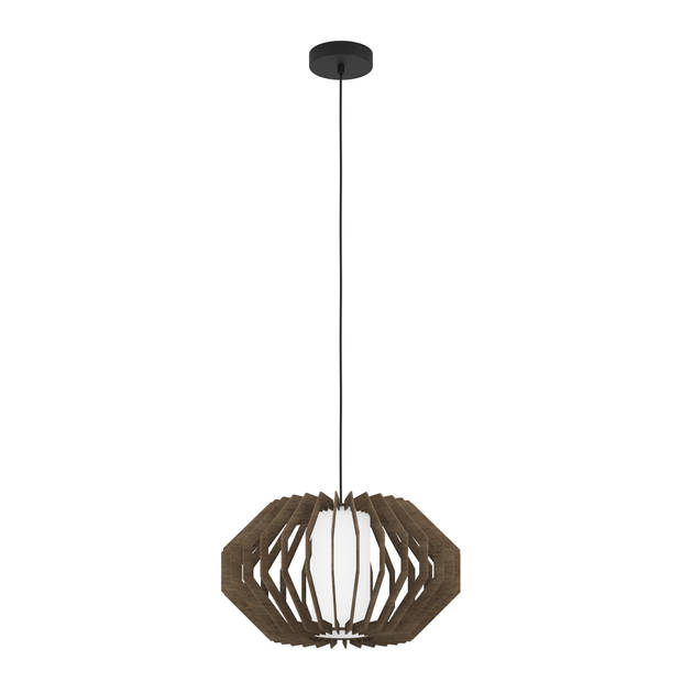 EGLO Rusticaria Hanglamp - E27 - Ø 45 cm - Zwart/Bruin/Wit