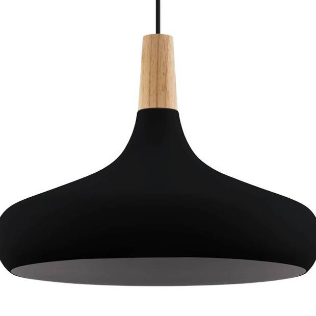 EGLO Sabinar Hanglamp - E27 - Ø 40 cm - Zwart/Bruin